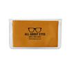 IMPRINTED Orange Basic Microfiber Cloth-In-Case (100 per box / Minimum order - 5 boxes) 